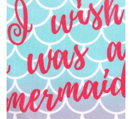 Полотенце пляжное Этель Mermaid Wish, 70x140 см, 250 гр/м2, 100%п/э 9541834