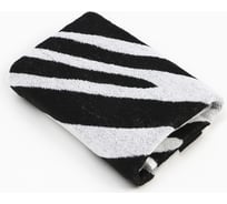 Полотенце махровое Этель Zebra черный, 50x90 см, 100% хлопок, 420 гр/м2 9472219