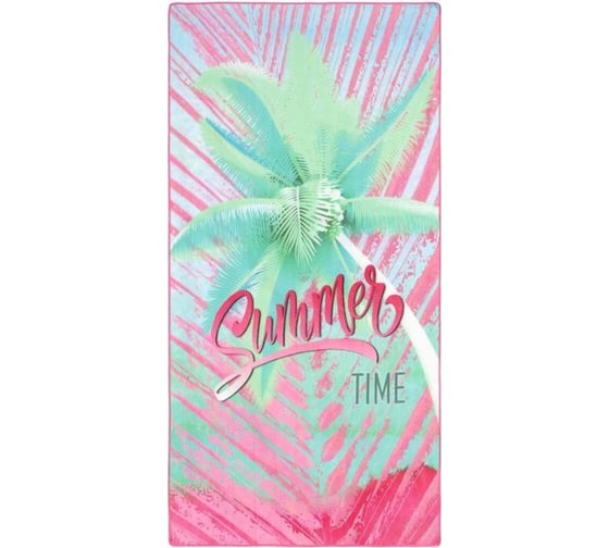 Полотенце пляжное Этель Neon Summer, 70x140 см, 250 гр/м2, 100%п/э 9541836