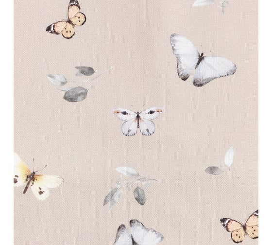 Полотенце Этель Butterflies 40x73 см, 100% хлопок, рогожка 186 г/м2 9590603