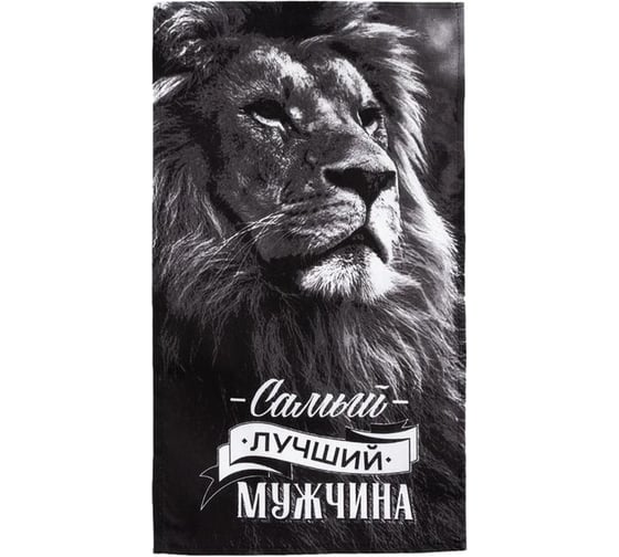 Кухонный набор Доляна 3 предмета Самый лучший мужчина фартук 70x60 см, прихватка 20x20 см, полотенце 35x60 см 5376590