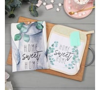 Набор подарочный Этель Home sweet прихватка-карман, полотенце, лопатка 6924774