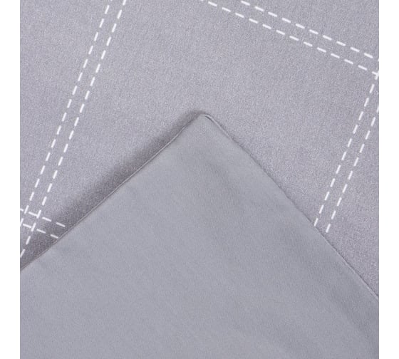Комплект постельного белья Этель 2 спальный Cage: grey, 175x215, 200x215, 50x70+3 2 шт, мако-сатин, 114 г/кв.м 10060103