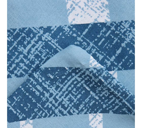Комплект постельного белья Экономь и Я 1,5 спальный Zigzag 143x215 см, 145x214см, 50x70 см 1 шт, 60 г/кв.м, микрофибра 10227966