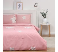 Комплект постельного белья Экономь и Я 2 спальный Stay home 173x215 см, 175x214см, 50x70 см 2 шт, 60 г/кв.м, микрофибра 10131651