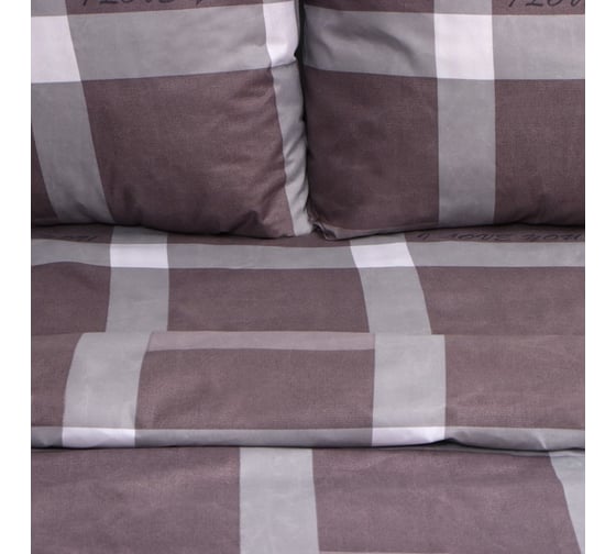 Комплект постельного белья Экономь и Я 2 спальный Square 175x215 см,180x215 см, 70x70 см 2 шт, полисатин, 80 г/кв.м 10132845