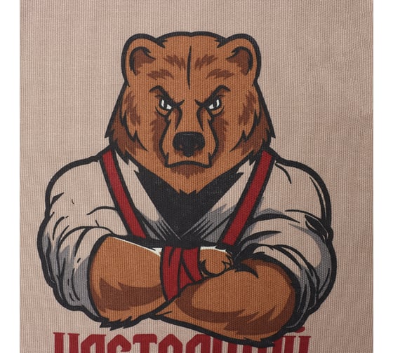 Кухонный набор Доляна Настоящий защитник 3 предмета: фартук 70x60 см,прихватка 20x20 см,полотенце 35x60 см-2шт. 10221 10221831