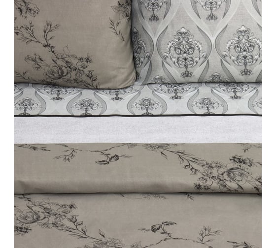 Комплект постельного белья Экономь и Я 1,5 спальный Pattern 143x215 см, 145x214см, 50x70 см 1 шт, 60 г/кв.м, микрофибра 10227984