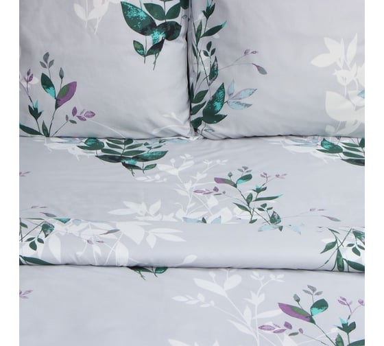 Комплект постельного белья Экономь и Я 2 спальный Spring 175x215 см,180x215 см, 70x70 см 2 шт, полисатин, 80 г/кв.м 10132885