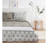 Комплект постельного белья Экономь и Я 2 спальный Pattern 173x215 см, 175x214см, 50x70 см 2 шт, 60 г/кв.м, микрофибра 10227985