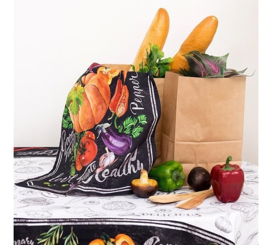 Полотенце Этель Delicious Fresh 40x67 см, 100% хлопок, саржа 190 г/кв.м 3184276