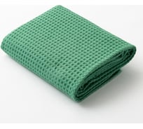 Полотенце вафельное Этель 70x140 см, зеленый, 100% хлопок, плотность 240 г/кв.м 3441926