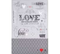 Полотенце Этель Love 40x67 см, 100% хлопок, саржа 190 г/кв.м 4017222