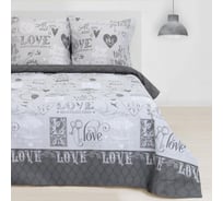 Комплект постельного белья Этель 2 спальный, Love 175x215 см, 200x220 см, 70x70 см - 2 шт., 100% хлопок, бязь 125 г/м2 2968331