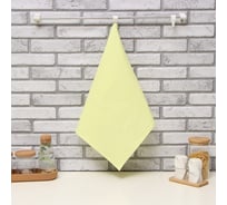 Полотенце Доляна желтый 35x60 см, 100% хлопок, крупная вафля 220 г/кв.м 4576495