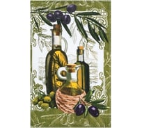 Полотенце Доляна Оливки 35x60±2 см, 100% хлопок, рогожка,162г/кв.м 4017261