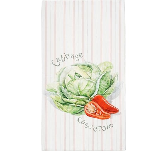 Полотенце Этель Vegetable 40x73 см, 100% хлопок, репс 210 г/кв.м 4645870