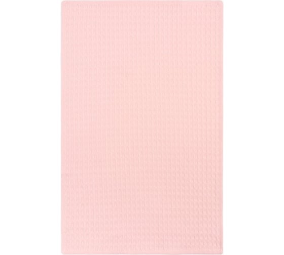 Полотенце Доляна розовый 35x60 см, 100% хлопок, крупная вафля 220 г/кв.м 4576497