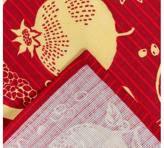 Полотенце Доляна кухонное Гранаты 35x60 см, 100% хлопок, 160 г/кв.м 4136474