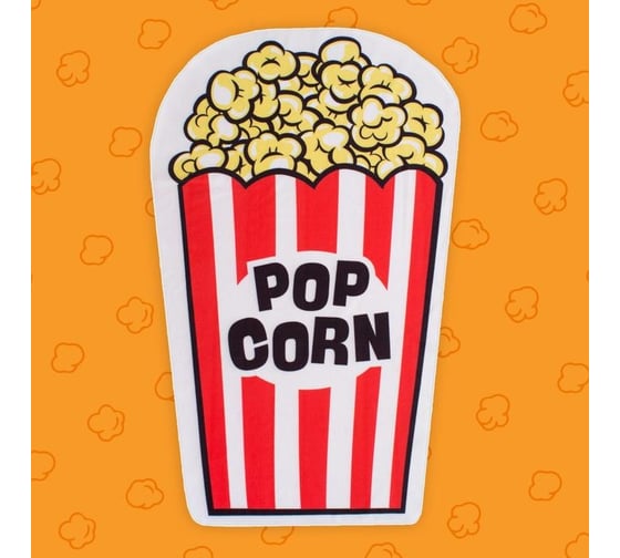 Полотенце пляжное Этель Попкорн 90x150 см, 100% полиэстер 4300845 1