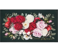 Полотенце Этель Flowers 40x73 см, 100% хлопок, саржа 190 г/кв.м 4645845