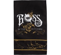 Полотенце Доляна кухонное Boss 35x60 см, 100% хлопок, 160 г/кв.м 5376588