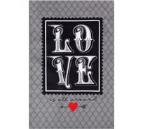Полотенце Этель Love is all around 40x67 см, 100% хлопок, саржа 190 г/кв.м 4017223