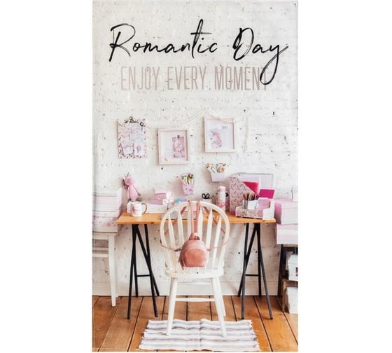 Полотенце Этель Romantic day 40x73 см, 100% хлопок, саржа 190 г/кв.м 4136499 1