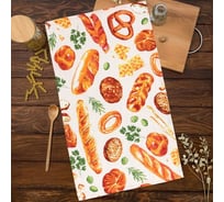 Полотенце Доляна Bread 35x60 см, МИКС, 100% хлопок, 164 г/кв.м 4682783