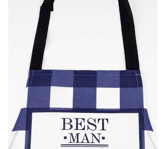 Кухонный набор Доляна 3 предмета Best man фартук 70x60 см, прихватка 20x20 см, полотенце 35x60 см 5376596