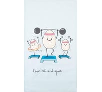 Полотенце Этель Love eat and sport 40x73 см, 100% хлопок, саржа 190 г/кв.м 5423082