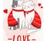Полотенце Этель Cat's love 40x73 см, 100% хлопок, саржа 190 г/кв.м 5482305 3