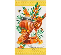 Полотенце Доляна кухонное Honey 35x60 см, 100% хлопок, 160 г/кв.м 4682739