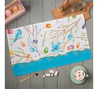 Полотенце Доляна Happy Easter 35x60 см, 100% хлопок, 164 г/кв.м 4682777