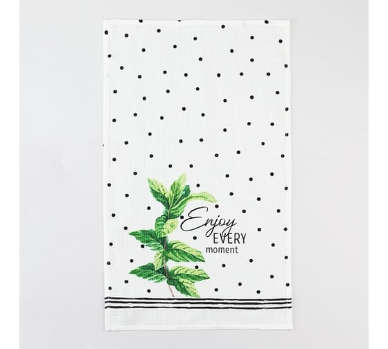 Набор полотенец кухонных Доляна Fines herbes 35x60 см 2 шт, 100% хлопок 5423111