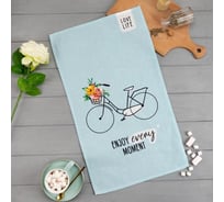 Полотенце Доляна кухонное love life 35x60 см, 100% хлопок, 160 г/кв.м 5423128