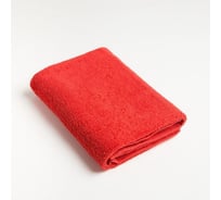 Полотенце махровое Экономь и Я 50x90 см, красный, 100% хлопок, 320 г/кв.м 6957329