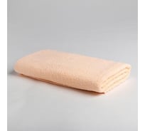 Полотенце махровое Экономь и Я 70x130 см, персиковый, 100% хлопок, 320 г/кв.м 6957337