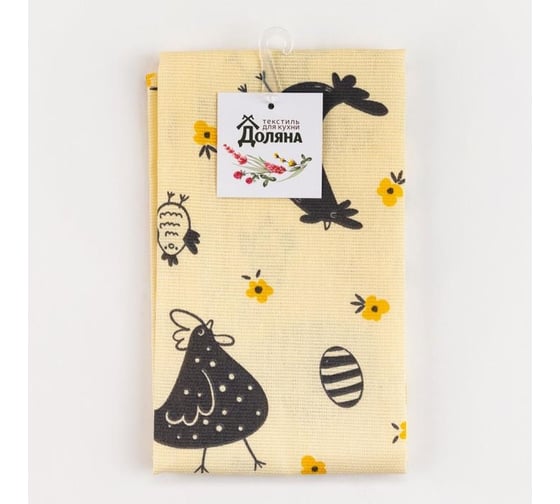 Полотенце Доляна Сhicken farm 35x60 см 100% хлопок, 164 г/кв.м 5538639