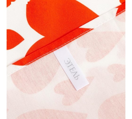 Полотенце Этель Red hearts 40x73 см, 100% хлопок, саржа 190 г/кв.м 5376650