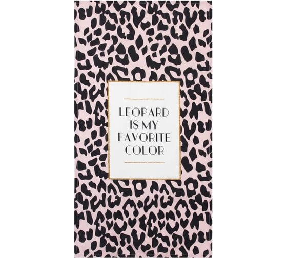 Полотенце Этель Leopard 40x73 см, 100% хлопок, саржа 190 г/кв.м 5423079 1
