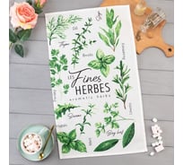 Полотенце Доляна кухонное Fines herbes 35x60 см, 100% хлопок, 160 г/кв.м 5423110
