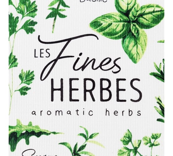 Полотенце Доляна кухонное Fines herbes 35x60 см, 100% хлопок, 160 г/кв.м 5423110