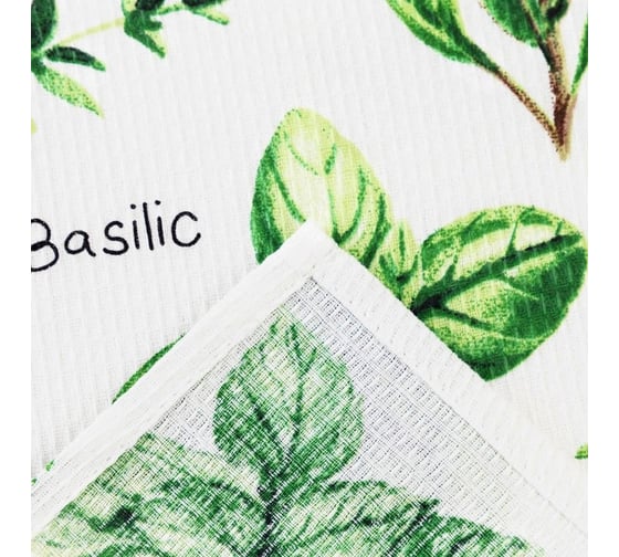 Полотенце Доляна кухонное Fines herbes 35x60 см, 100% хлопок, 160 г/кв.м 5423110