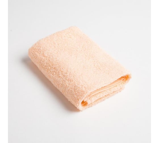 Полотенце махровое Экономь и Я 30x60 см, персиковый, 100% хлопок, 320 г/кв.м 6957309 1