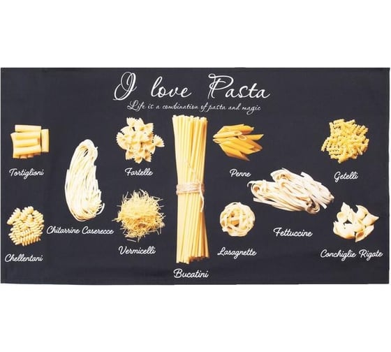 Полотенце Этель Pasta 40x73 см, 100% хлопок, саржа 190 г/кв.м 5423076