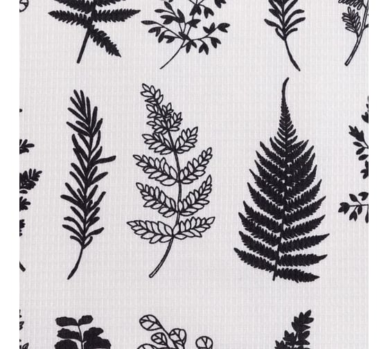 Полотенце Доляна кухонное Листья 35x60 см, 100% хлопок, 160 г/кв.м 5423120