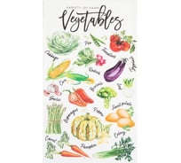 Набор полотенец Этель Веган 40x73 см 2 шт, 100% хлопок, саржа 7550973