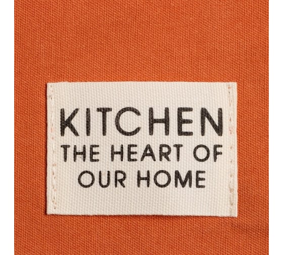Полотенце Этель Kitchen 40x73 см, оранжевый, 100% хлопок, саржа 220 г/кв.м 7866020