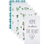 Набор полотенец кухонных Доляна Garden life 35x60 см-7шт, 100% хлопок 6853366
